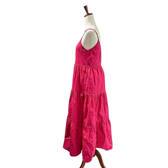 Roller Rabbit "Dakota" Dress Size Extra Small XS Women's Pink Maxi Tiered Boho - Picture 7 of 13
